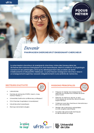 Devenir pharmacien chercheur et enseignant-chercheur